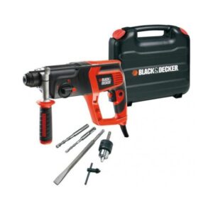 Ciocan rotopercutor Black & Decker SDS-Plus 2,2J, 800W, 0-980 RPM KD985KA + kitbox, mandrina adaptabila 20mm, dalta si burghie SDS-Plus 8, 10mm