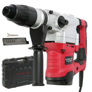 Ciocan rotopercutor Steinhaus PRO-RH1600, 1600W, 560 RPM, 9J, mandrina SDS-MAX, 2 functii, kitbox + 3 burghie, dalta, spit